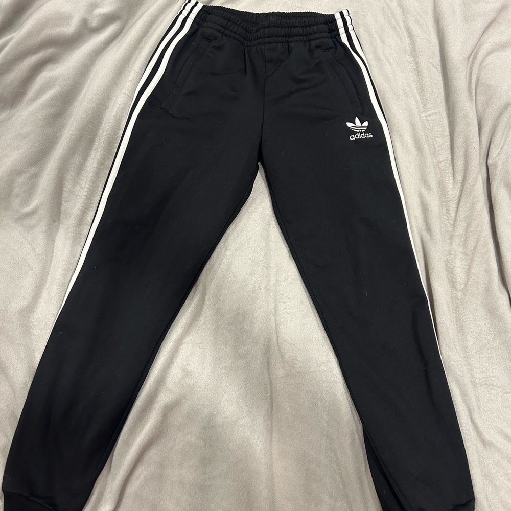 Adidas Kids Black Track Pants